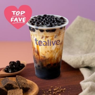 Tealive Bang Bang Milk Tea With Brown Sugar Warm Pearls