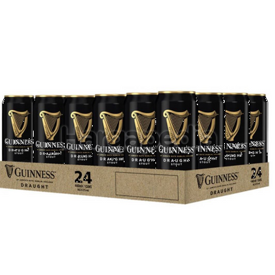 GUINNESS STOUT DRAUGHT x 24 can (440ml) (West Malaysia only)