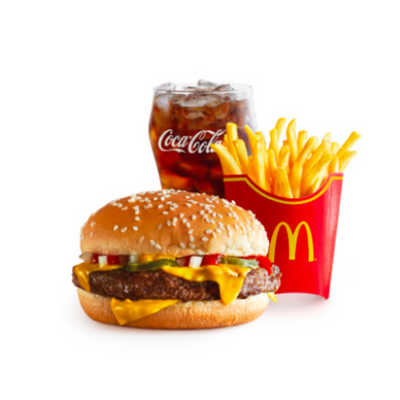 Quater Pounder with Cheese Medium McValue Meal